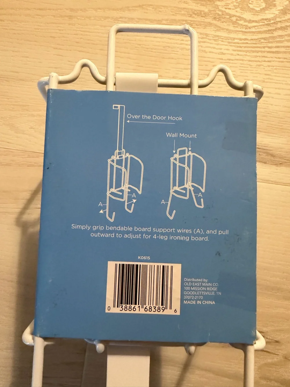Trueliving White Iron Caddy Organizer for Ironing Boards